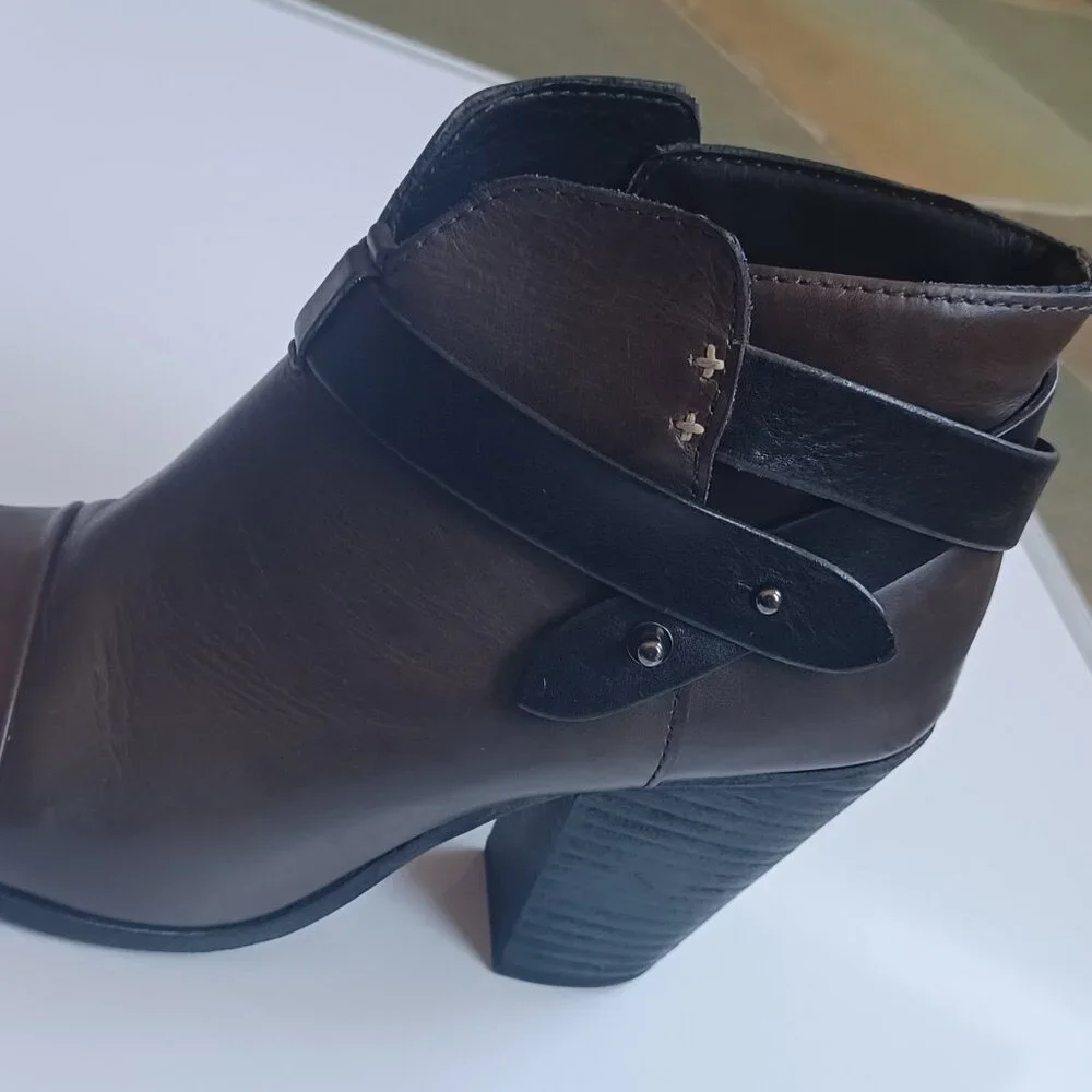 Rag & Bone Leather Harrow Ankle Bootie